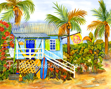 cottages and beach living paintings Beach House