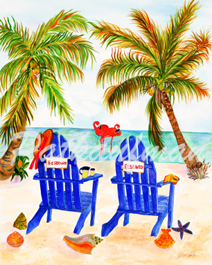 cottages and beach living paintings Reserved