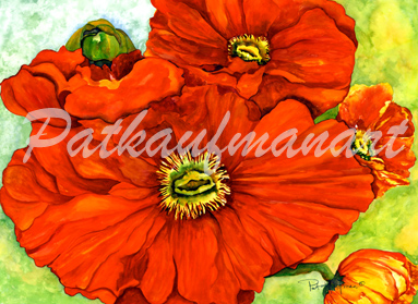 tropical gardens and flora paintings Sun Kissed Blossoms